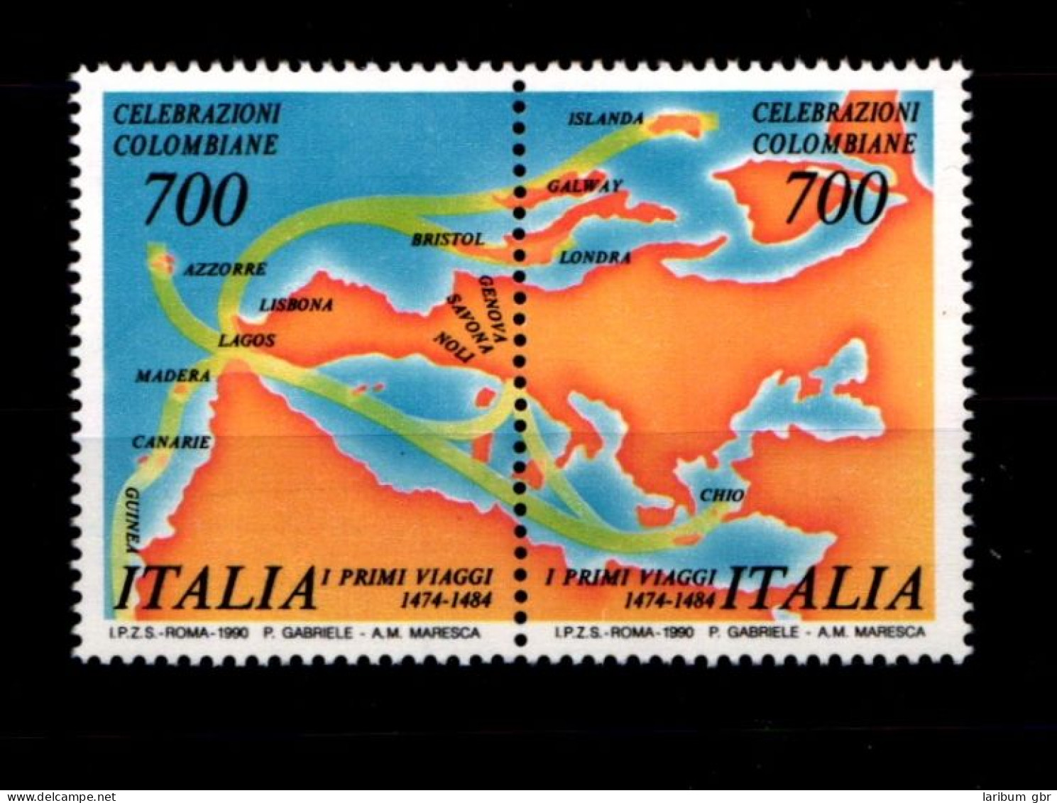 Italien 2103-2104 Postfrisch Paar Schifffahrt #GN043 - Non Classés