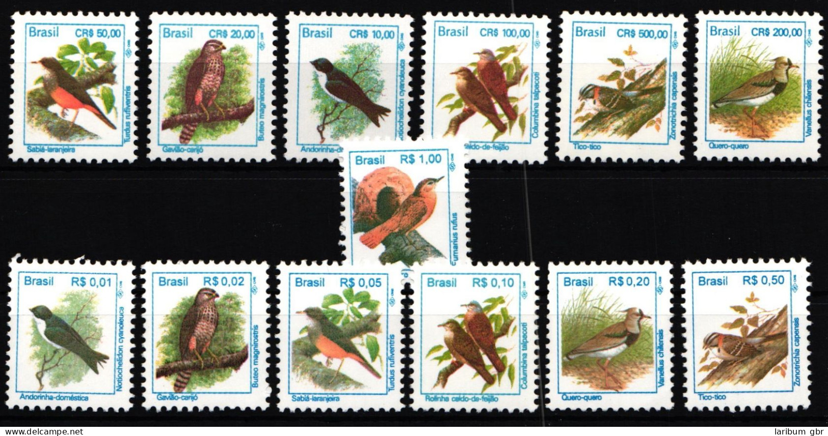 Brasilien Freimarken Vögel Als Kulturfolger Aus Jahrgang 1994 Postfrisch #NK713 - Autres & Non Classés