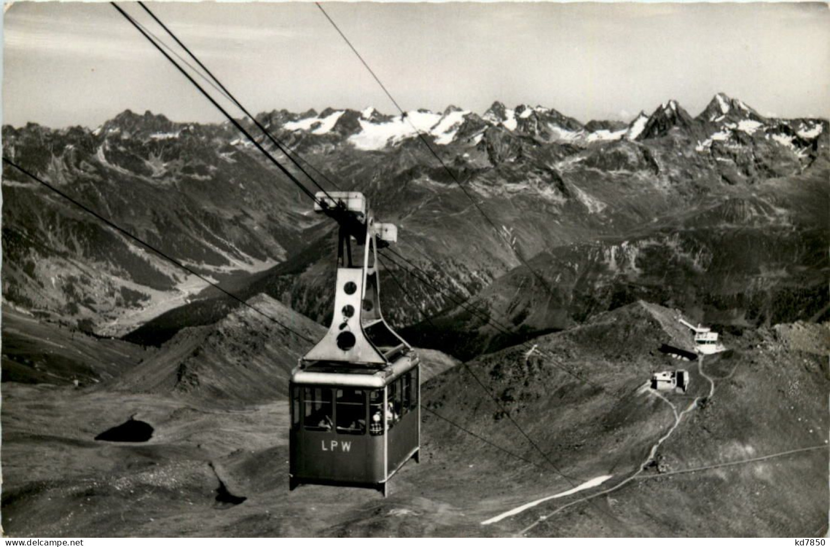 Davos-Parsenn, Weissfluhgipfelbahn Mit Blick In Die Silvrettagruppe - Davos