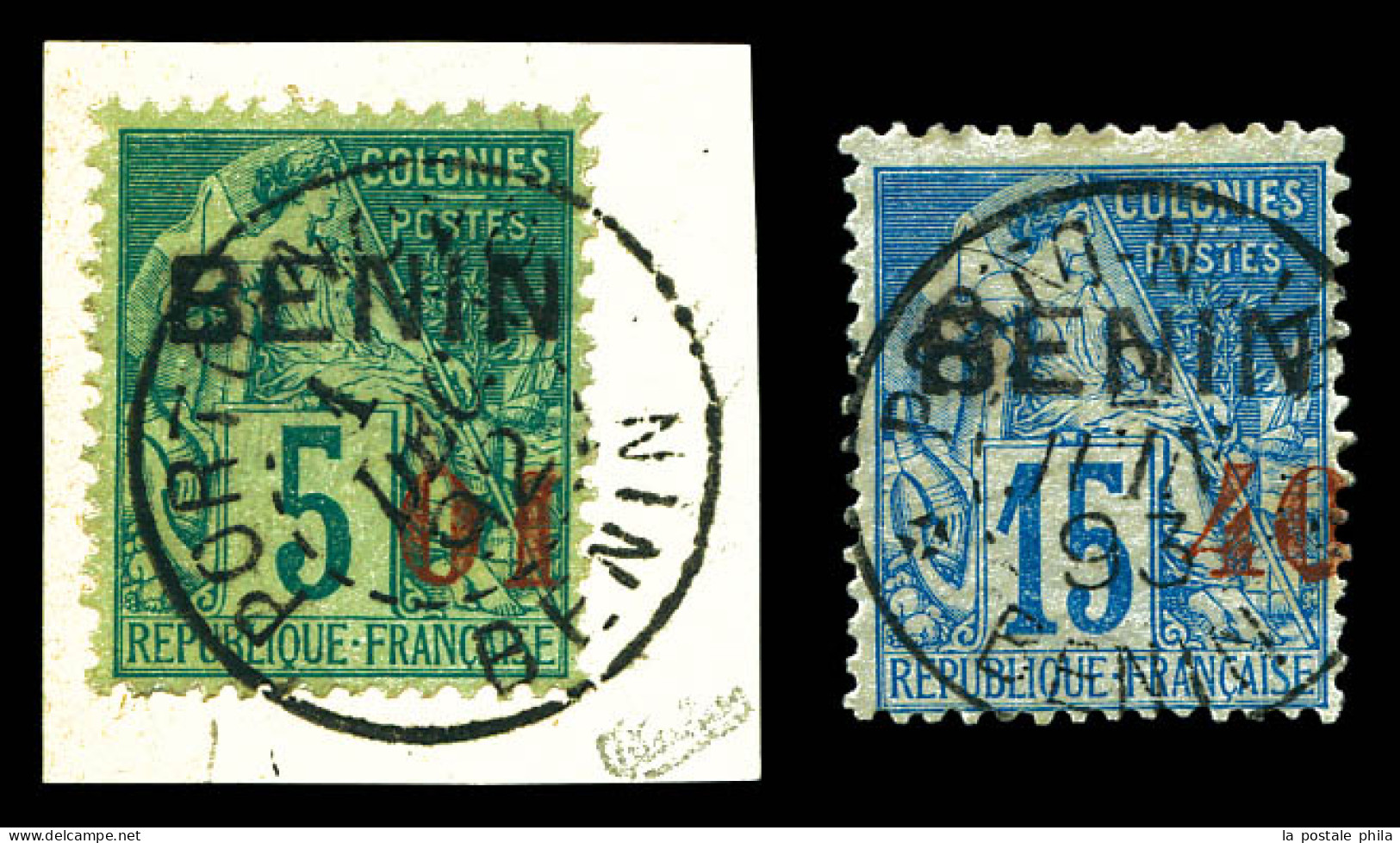 O N°14/15, Les 2 Exemplaires TTB (signés Calves/certificat)  Qualité: Oblitéré  Cote: 500 Euros - Used Stamps