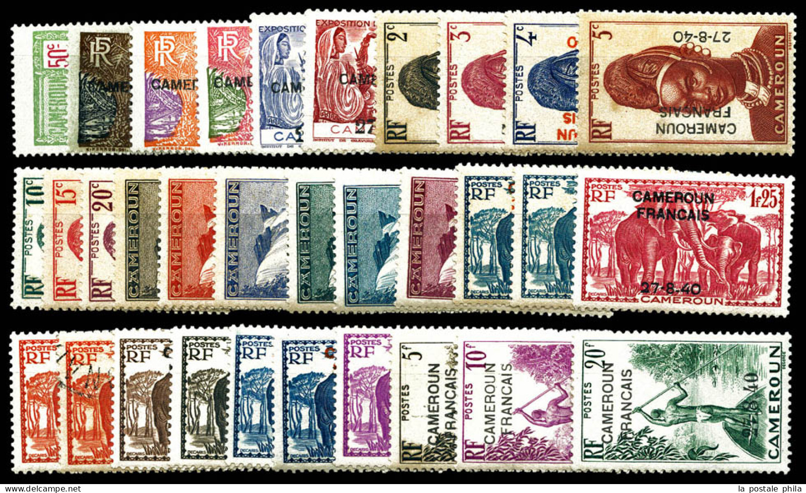 * N°202/232, Série Complète De 1940, Les 31 Val TB (certificat)  Qualité: *  Cote: 655 Euros - Unused Stamps