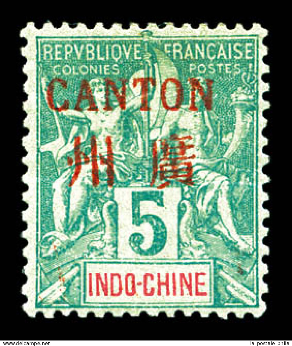 * N°4, 5c Vert Foncé, Bon Centrage. SUP (signé Calves/certificat)  Qualité: *  Cote: 750 Euros - Unused Stamps