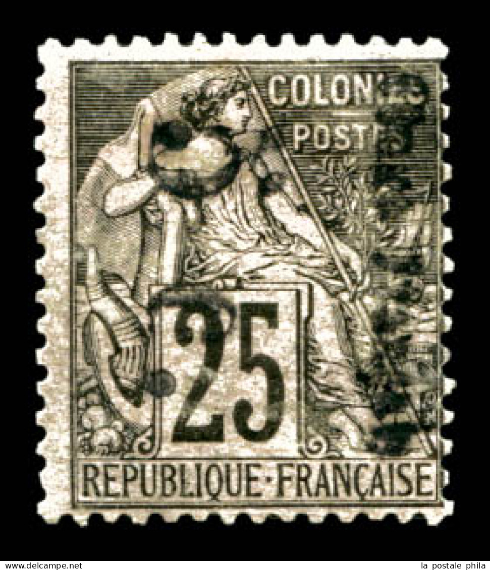 * N°4Aa, 5c Sur 25c Type II, Surcharge Verticale (de Haut En Bas). TB  Qualité: *  Cote: 400 Euros - Unused Stamps