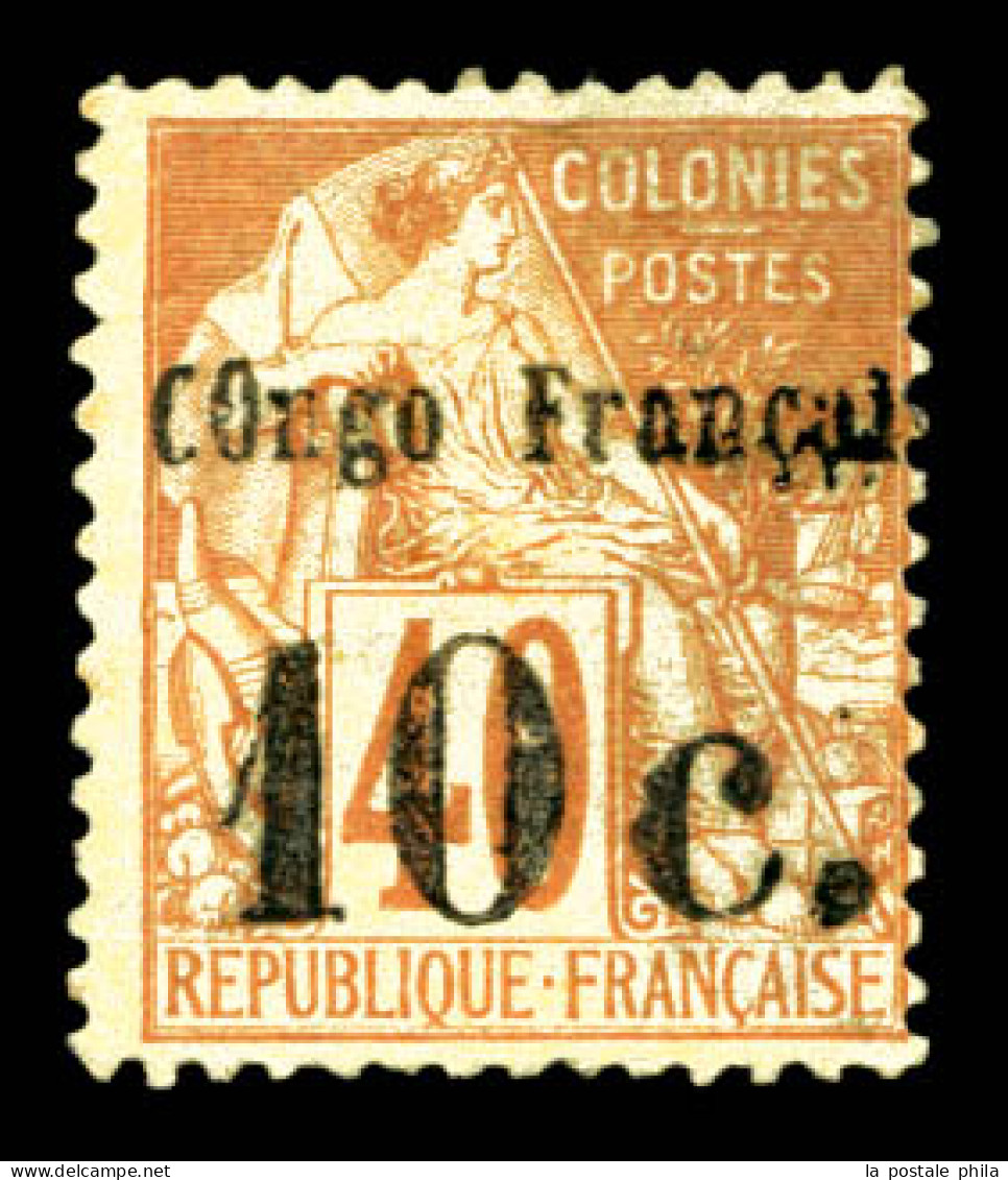 * N°6, 10c Sur 40c Rouge-orange, Gomme Partielle, R.R. TB (signé Calves/certificat)  Qualité: *  Cote: 3600 Euros - Unused Stamps