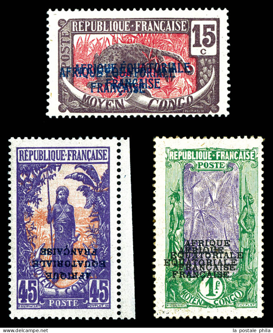 * Variétés. Nos 77a, 83a, 86a, Les 3 Valeurs SUP (certificat)  Qualité: *  Cote: 995 Euros - Unused Stamps