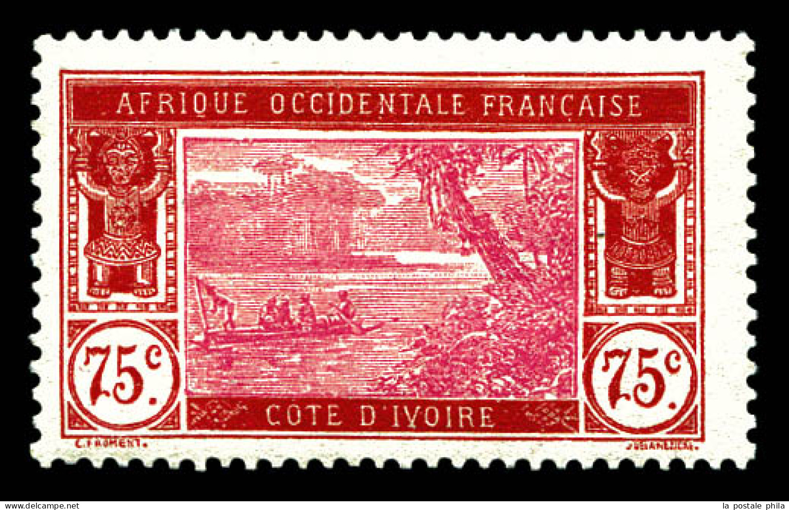 ** N°75a, 75c Rouge-brun Et Rose: Sans Surcharge. SUP (certificat)  Qualité: **  Cote: 560 Euros - Unused Stamps