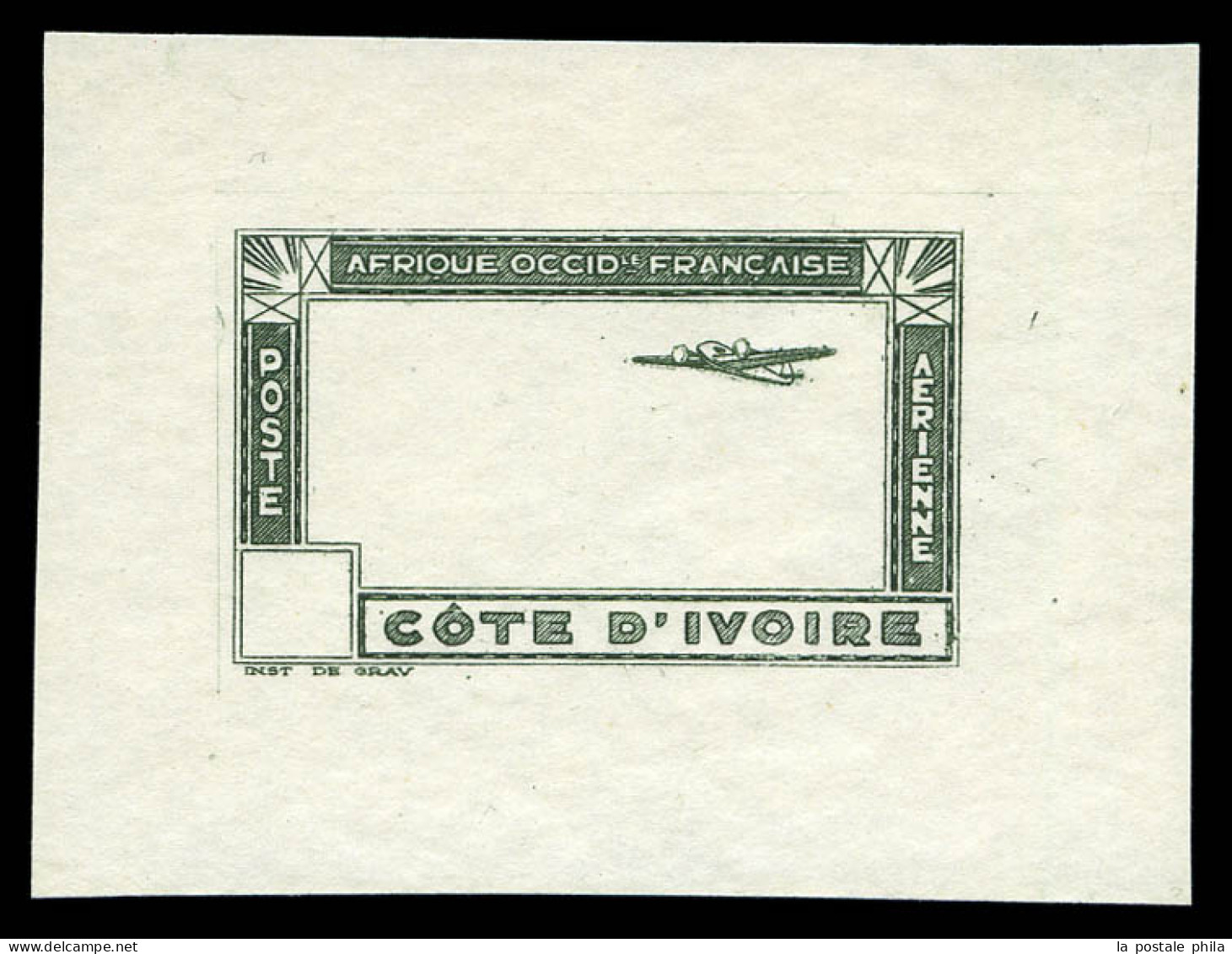 (*) Avion En Vol, Centre Et Valeurs Absents: épreuve En Vert. TB  Qualité: (*) - Unused Stamps