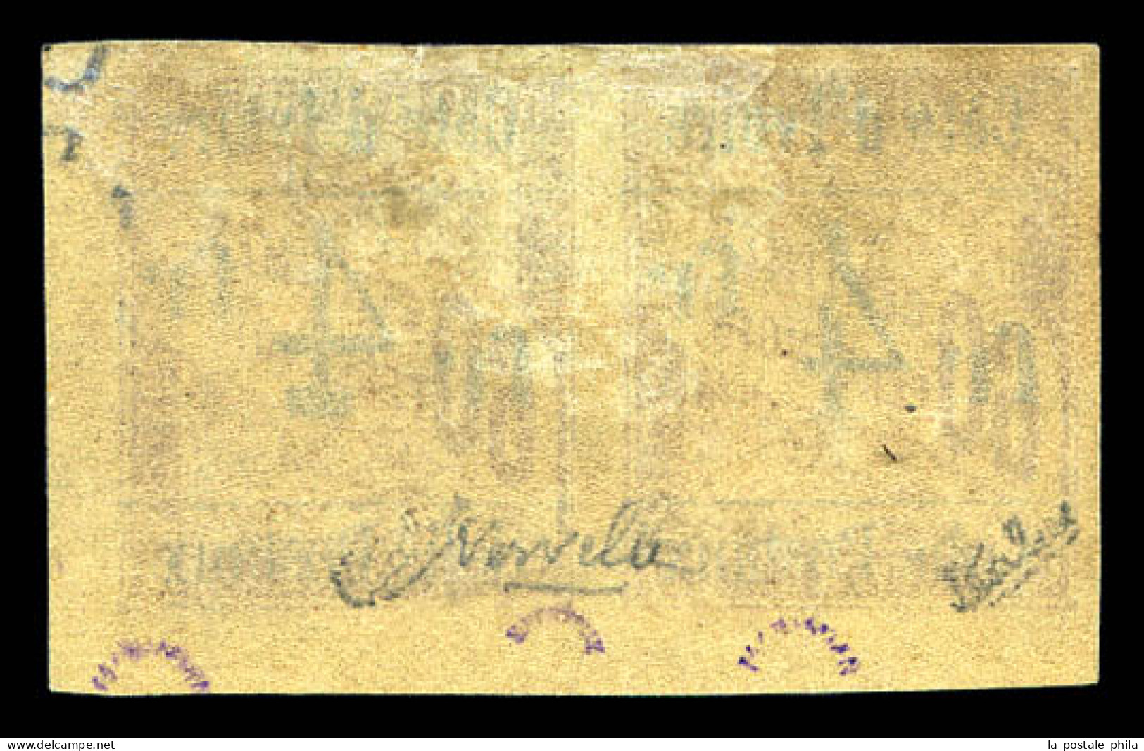 * Colis-Postaux N°11A/B, 4f Sur 60c, Type XVI Et XVII Se Tenant En Paire Coin De Feuille. SUPERBE. R. (signé Calves/cert - Ongebruikt