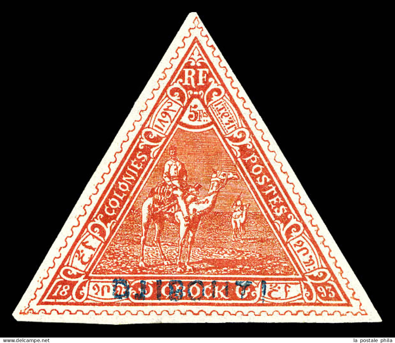 * N°5, 5f Rouge. SUP. R. (signé Brun/certificat)  Qualité: *  Cote: 2550 Euros - Unused Stamps
