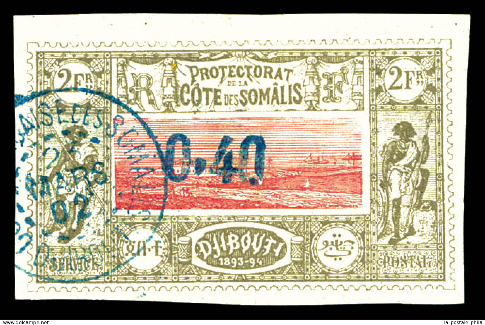 O N°25, 0,40 Sur 2F Obl Càd. SUP (signé Brun/certificat)  Qualité: Oblitéré  Cote: 600 Euros - Used Stamps