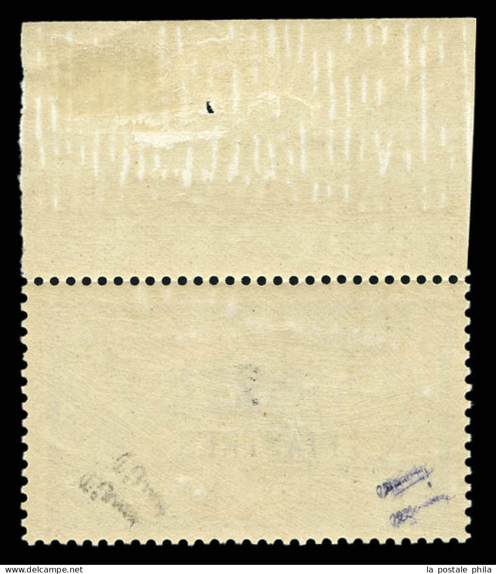 ** N°14a, 2 Pi Sur 50c Brun Et Gris: Double Surcharge, Bdf. SUP (signé Brun/certificat)  Qualité: **  Cote: 800 Euros - Unused Stamps