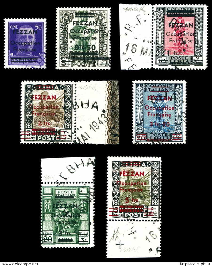 O N°1/7, Les 7 Valeurs TTB (certificat)  Qualité: Oblitéré  Cote: 1445 Euros - Used Stamps