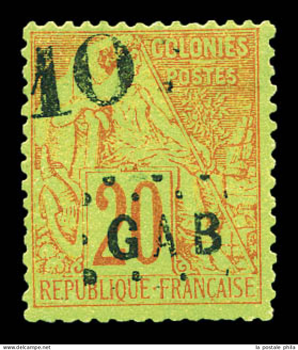 * N°2, 10 Sur 20c Brique Sur Vert, Frais, TTB (signé Brun/certificat)  Qualité: *  Cote: 700 Euros - Unused Stamps