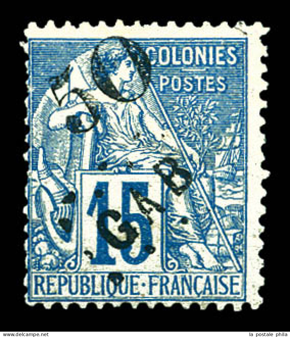 * N°4, 50 Sur 15c Bleu, Tirage 300 Exemplaires, R.R. SUP (certificat)  Qualité: *  Cote: 1800 Euros - Unused Stamps