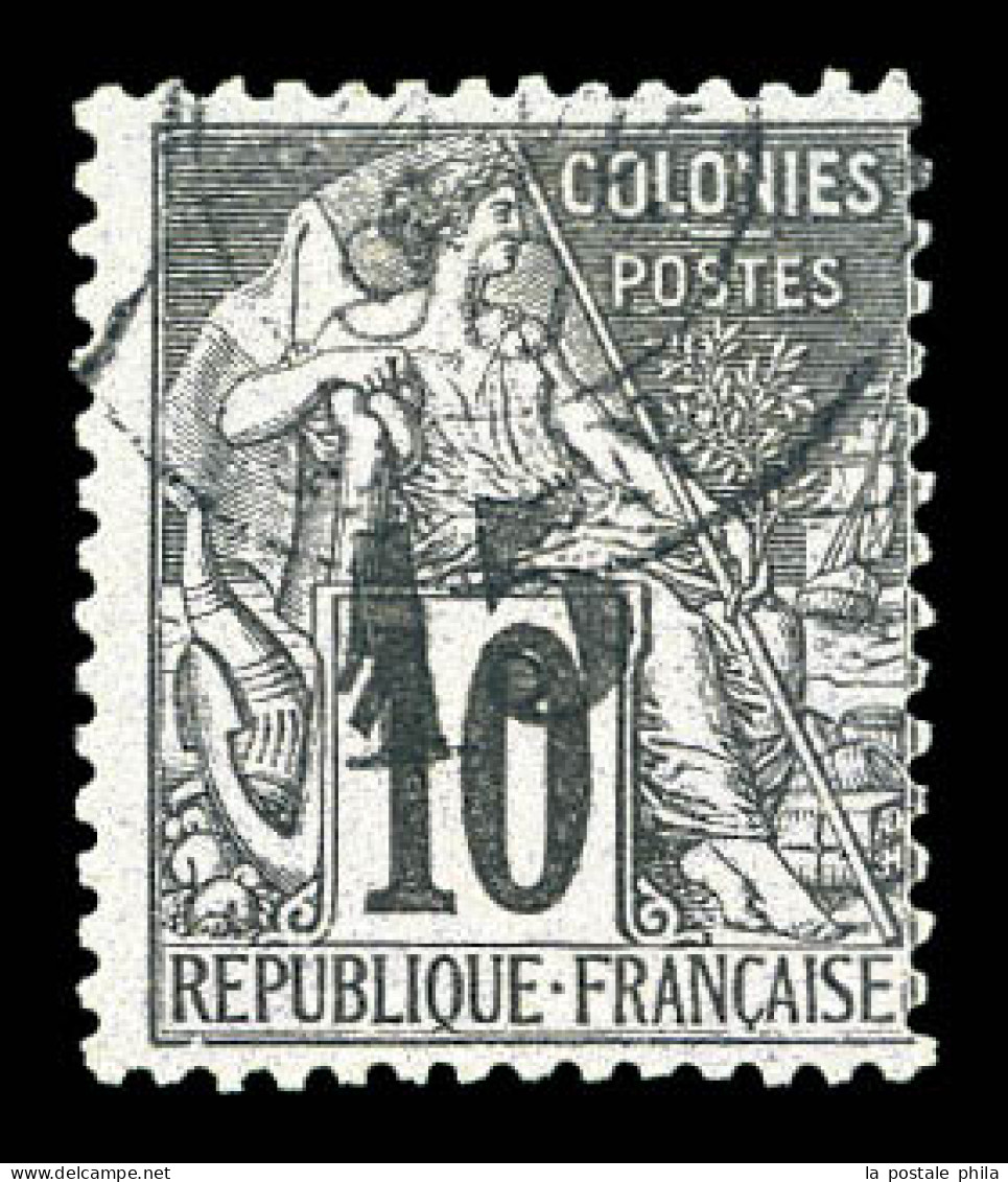 O N°6, 15 Sur 10c Noir Sur Lilas. SUP. R.R. (signé Calves/certificat)  Qualité: Oblitéré  Cote: 1800 Euros - Used Stamps