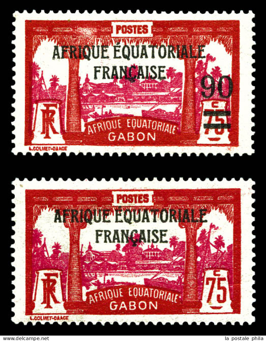 * N°110a ** Et 110b, Les 2 Variétés SUP (certificat)  Qualité: *  Cote: 480 Euros - Unused Stamps