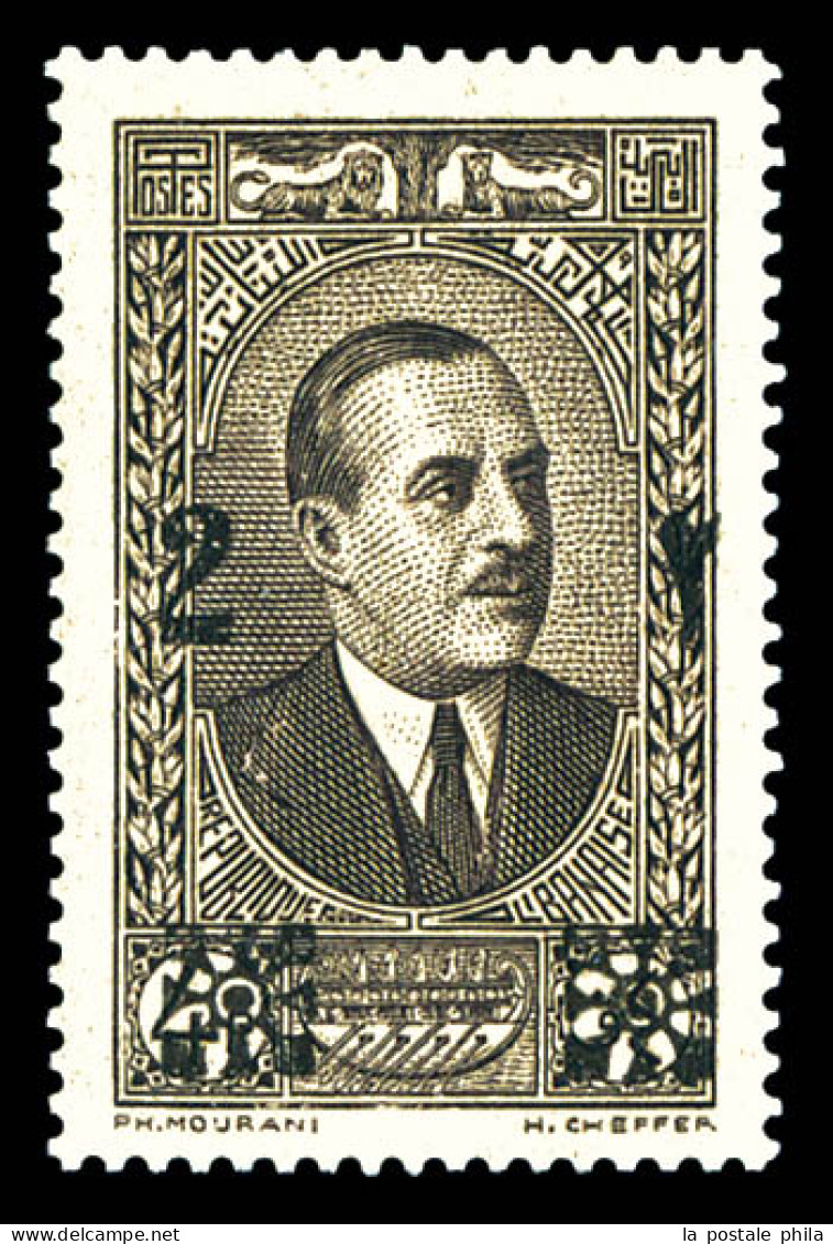 ** N°180b, 2 Pi Sur 4 Pi Brun-noir: Essai: Surcharge Noire. TTB  Qualité: **  Cote: 270 Euros - Unused Stamps