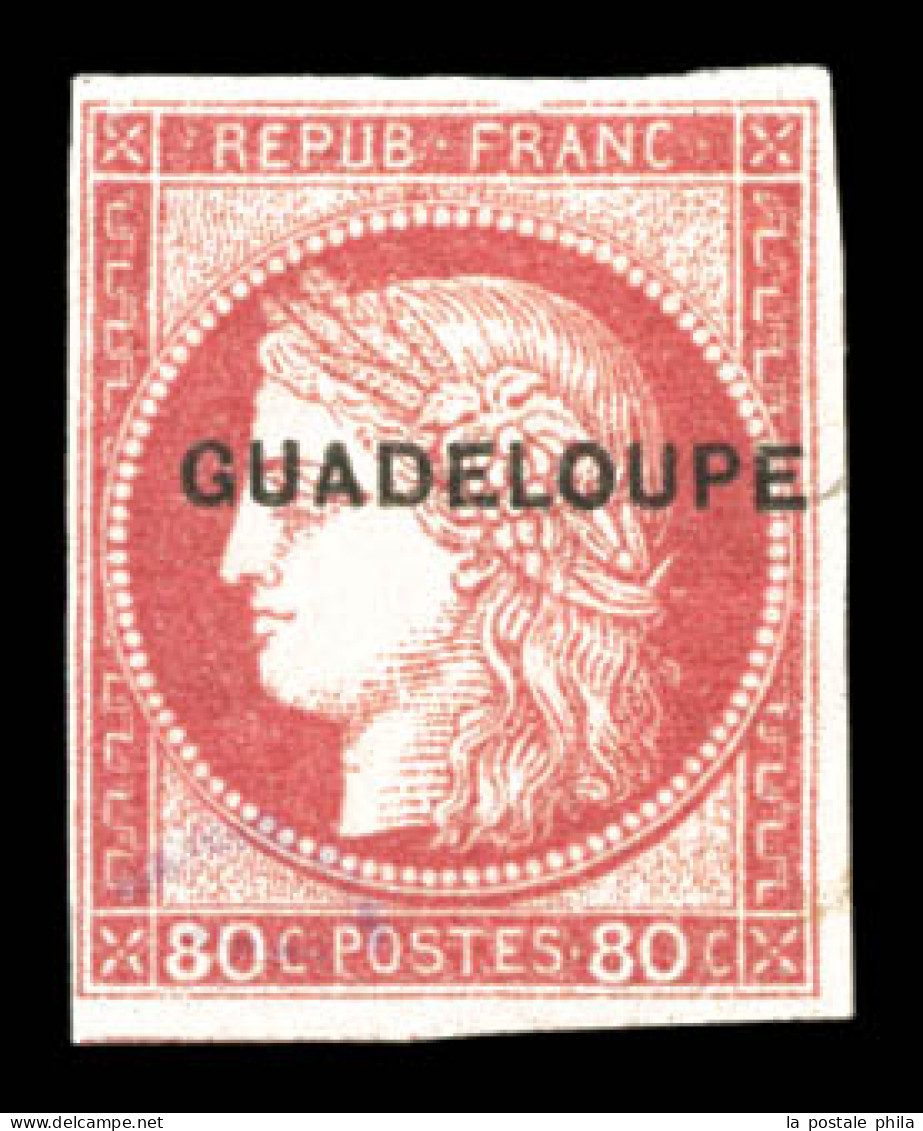 * N°13, 80c Rose. SUP (signé Brun/certificat)  Qualité: *  Cote: 1300 Euros - Unused Stamps