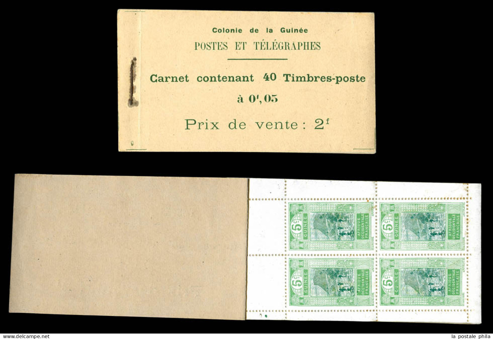 ** Carnets N°66C-1a, 5c Gué à Kitim, Carnet De 40 Timbres, Variété Point Sous Le R De Francaise Page 4, Qualité Habituel - Nuovi