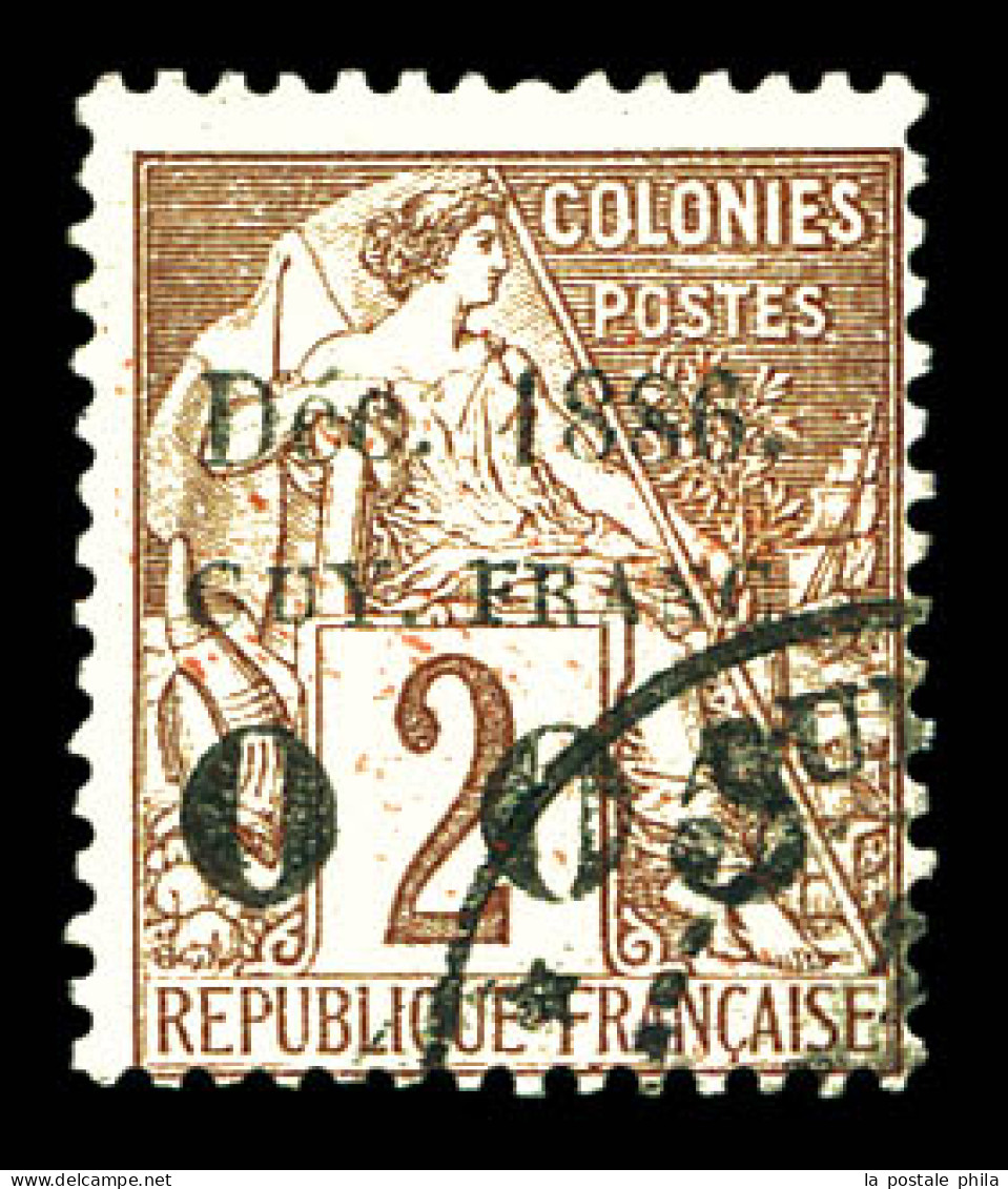 O N°2, 0.05 Sur 2c De 1881. SUP (signé Margues/certificat)  Qualité: Oblitéré  Cote: 550 Euros - Used Stamps