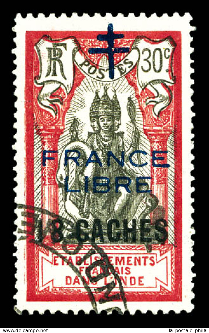 O N°159, 18 Ca Sur 30c Rose Et Noir. TTB  Qualité: Oblitéré  Cote: 380 Euros - Used Stamps