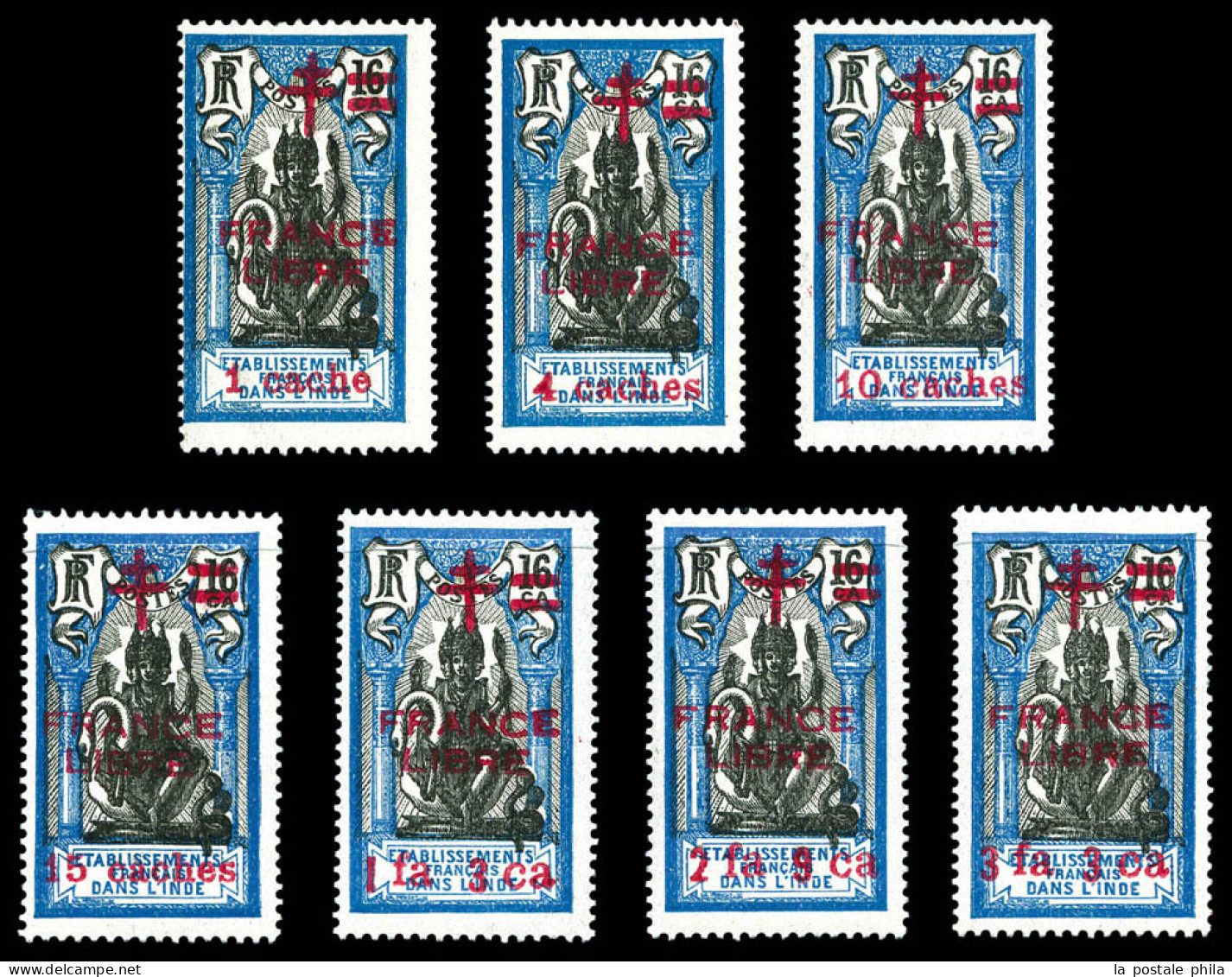 * N°184/190, Série Complète De 1942, Les 7 Valeurs TB (certificat)  Qualité: *  Cote: 595 Euros - Unused Stamps