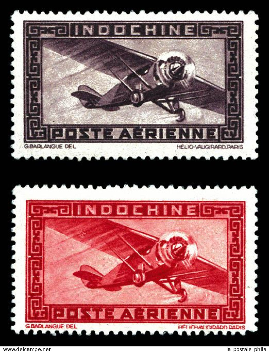 * N°24a/38a, Série Complète (sf 34): Valeurs Faciale Omise, Les 14 Exemplaires SUPERBE. R.R. (signés Brun/certificats) - Airmail