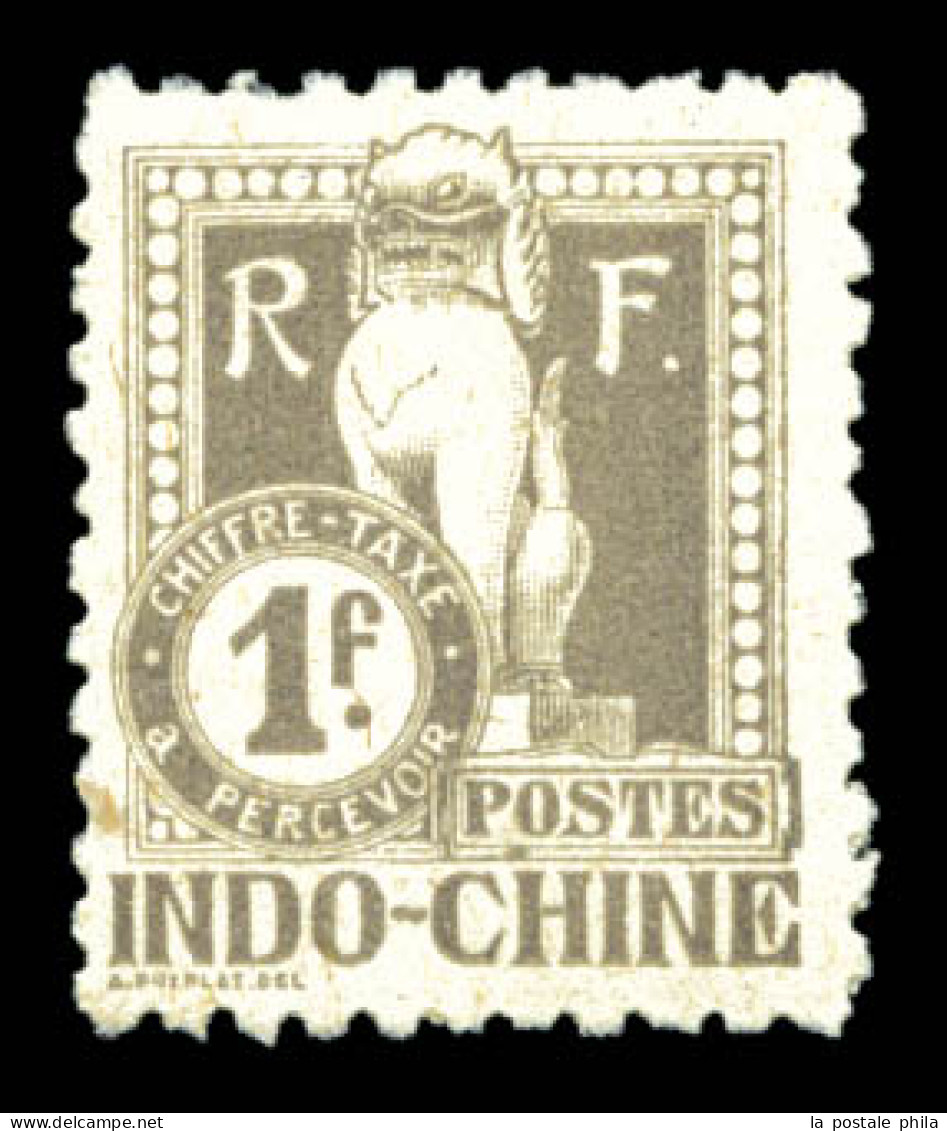 ** Taxe N°15a, 1f Gris, Dentelé 11. TTB  Qualité: **  Cote: 360 Euros - Timbres-taxe