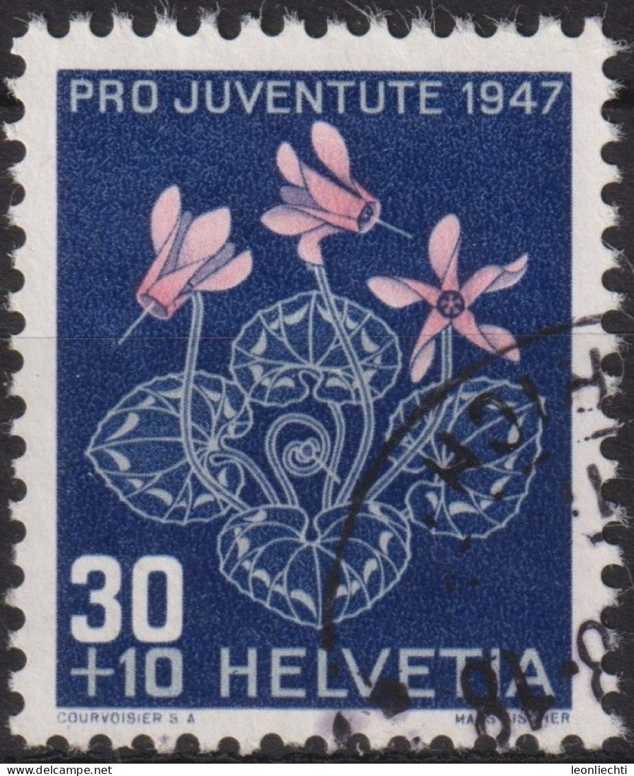 1947 Schweiz Pro Juventute ° Mi:CH 491, Yt:CH 448, Zum:CH J124, Alpenveilchen - Used Stamps