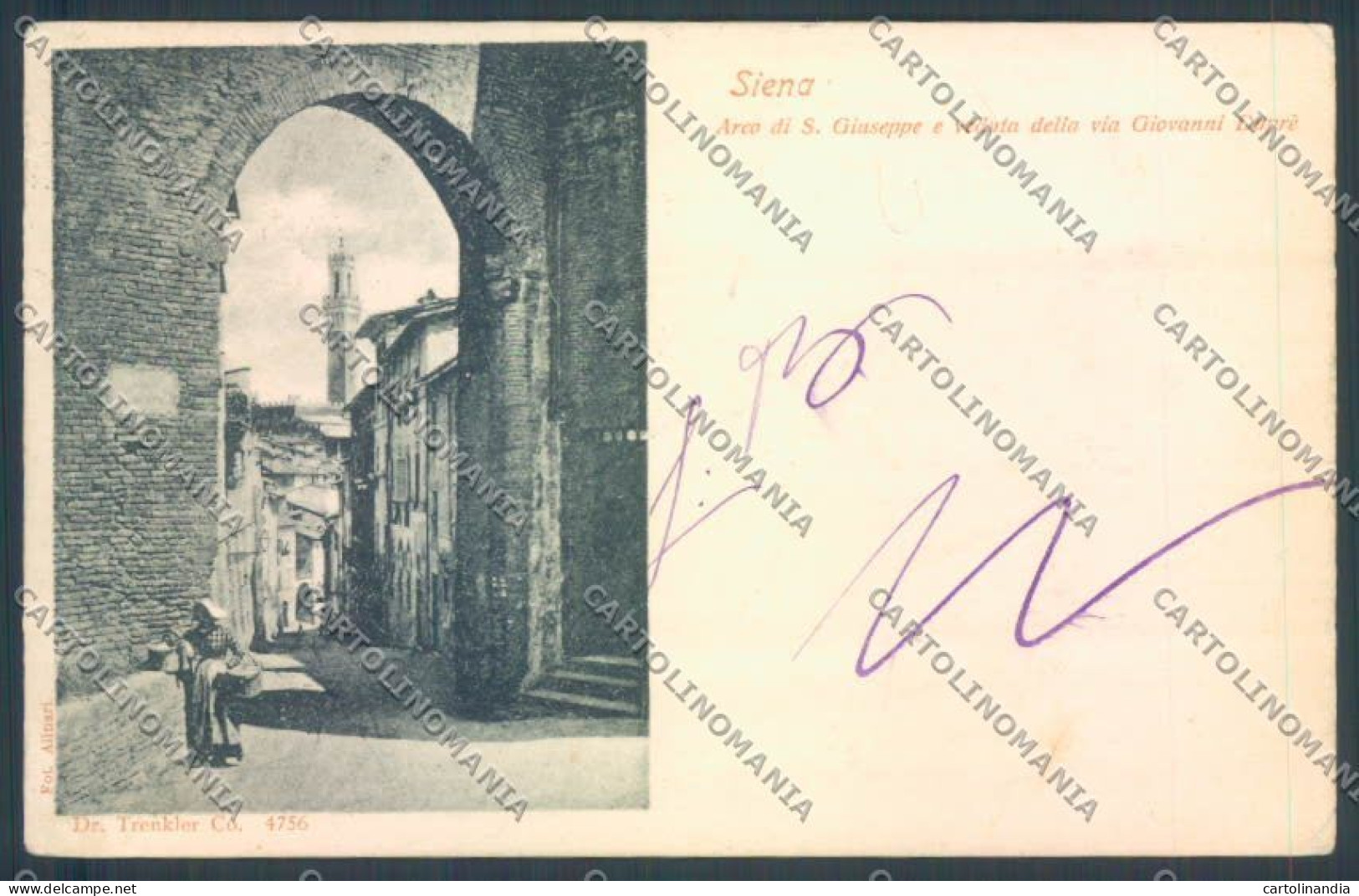 Siena Città ABRASA Cartolina ZB6228 - Siena