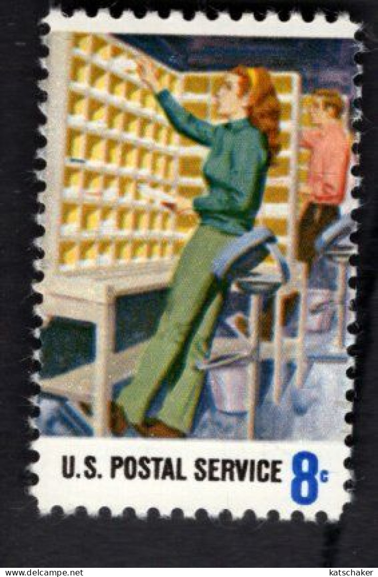 259911841 1973 SCOTT 1494 (XX)  POSTFRIS MINT NEVER HINGED - POSTAL SERVICES - MANUEL LETTER ROUTING - Other & Unclassified