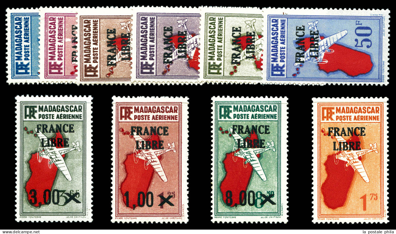 ** N°45/54, Série Complète, Les 10 Valeurs TB  Qualité: **  Cote: 338 Euros - Unused Stamps