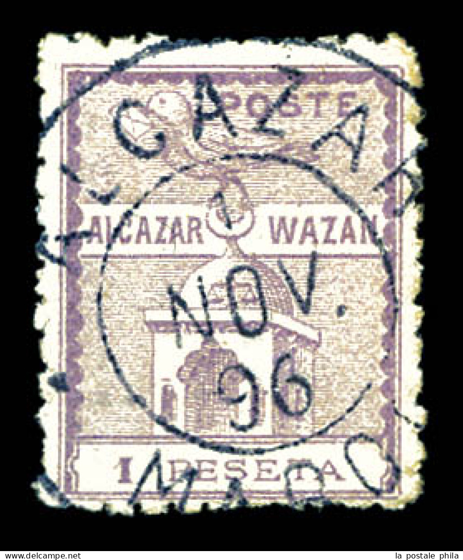 O N°14, 1p Violet. TTB (signé Calves/certificat)  Qualité: Oblitéré  Cote: 600 Euros - Poste Locali