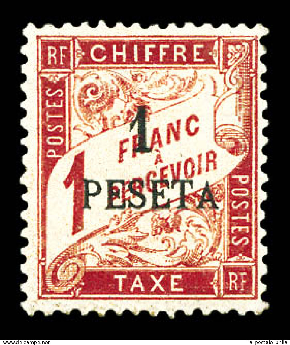 * N°5A, Non émis, 1p Sur 1f Rose Sur Paille, Tirage Spécial De L'exposition De 1900. Un Des Deux Exemplaires Connus. SUP - Timbres-taxe