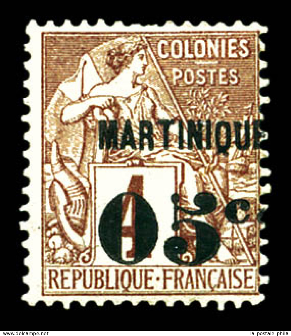 * N°9, 05c Sur 4c Brun, Tirage 400 Exemplaires, SUP (signé Brun/certificat)  Qualité: *  Cote: 1900 Euros - Unused Stamps