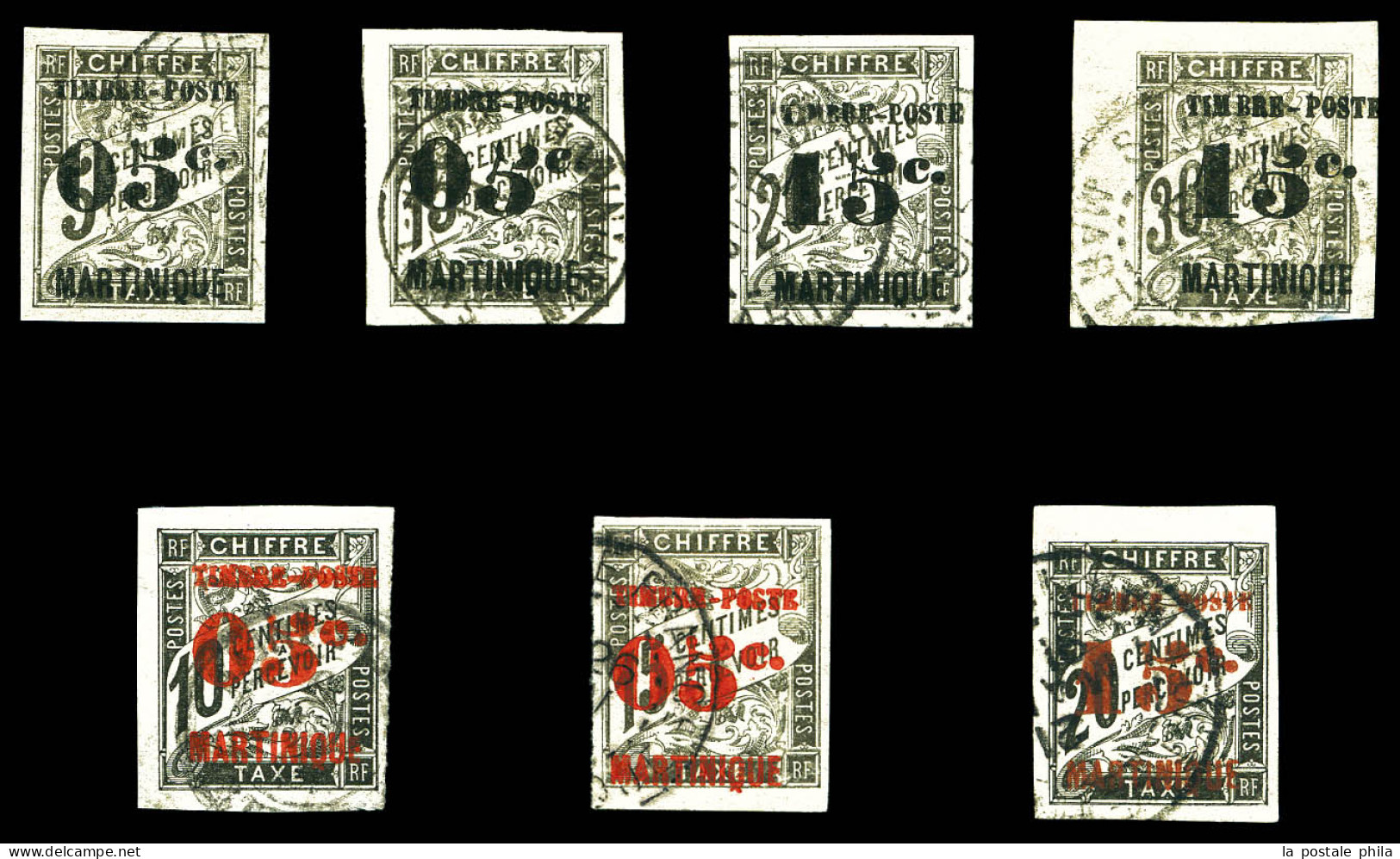 O N°19, 20A, 21 à 25, Les 7 Valeurs TTB  Qualité: Oblitéré  Cote: 238 Euros - Used Stamps