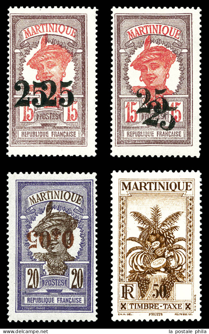 ** Variétés: Nos 85b (2), 106a Et Taxe 18 Chiffre Hors Cartouche. TTB  Qualité: **  Cote: 550 Euros - Unused Stamps