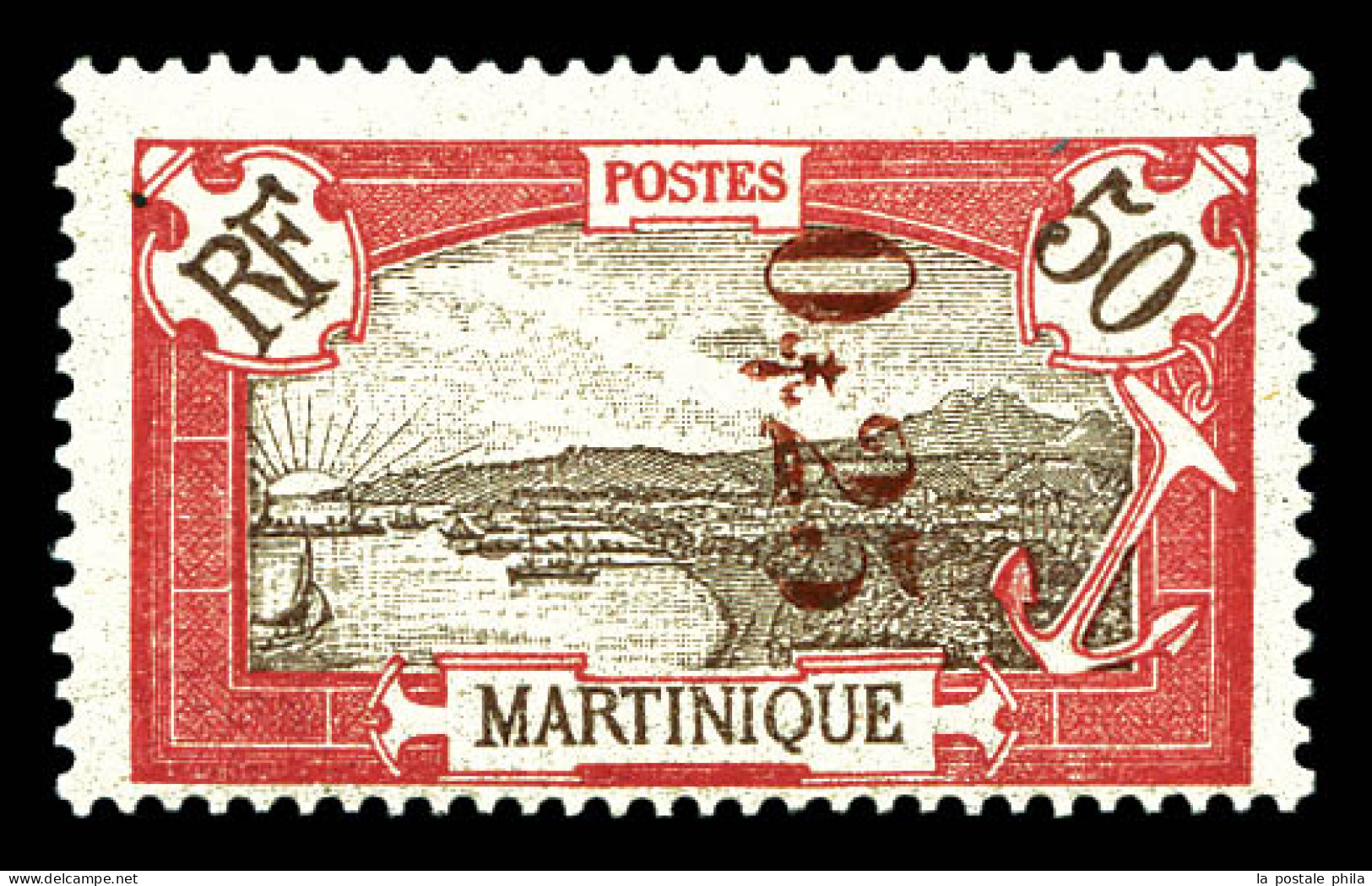 * N°109, 25c Sur 50c Rouge. TB  Qualité: *  Cote: 420 Euros - Unused Stamps