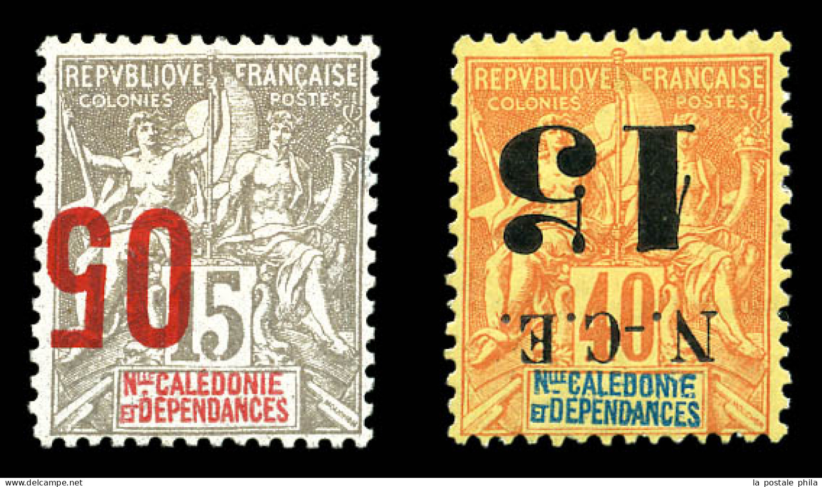 * N°66 Et 105a: Les 2 Exemplaires Surcharges Renversée. TB  Qualité: *  Cote: 370 Euros - Unused Stamps