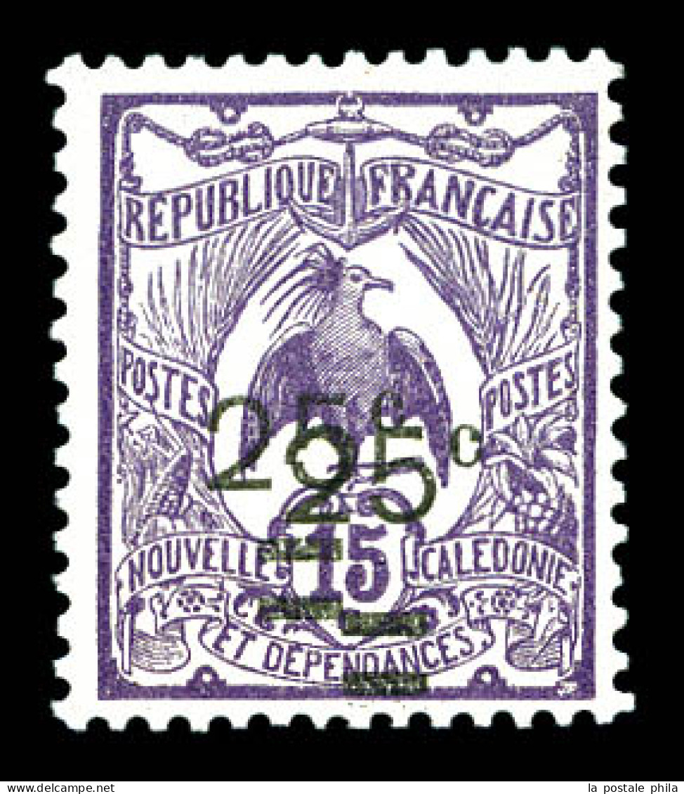 ** N°127a, 25c Sur 15c Violet: Double Surcharge. TTB  Qualité: **  Cote: 180 Euros - Nuevos