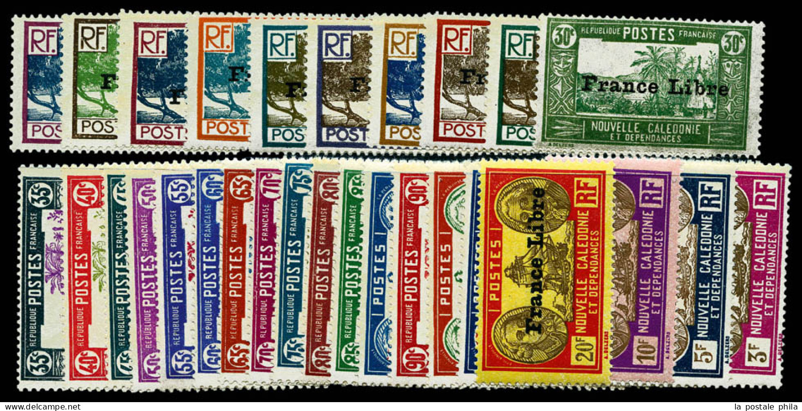 * N°195/229, Série Complète, Les 35 Valeurs TB (certificat)  Qualité: *  Cote: 870 Euros - Unused Stamps