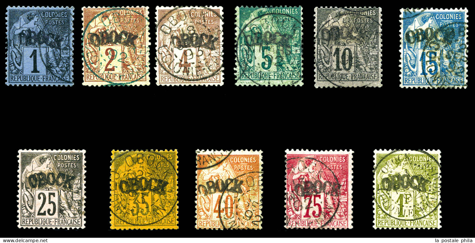 O N°1/11, Série Complète, Les 11 Valeurs SUP. R. (signé Brun/certificat)  Qualité: Oblitéré  Cote: 3557 Euros - Used Stamps