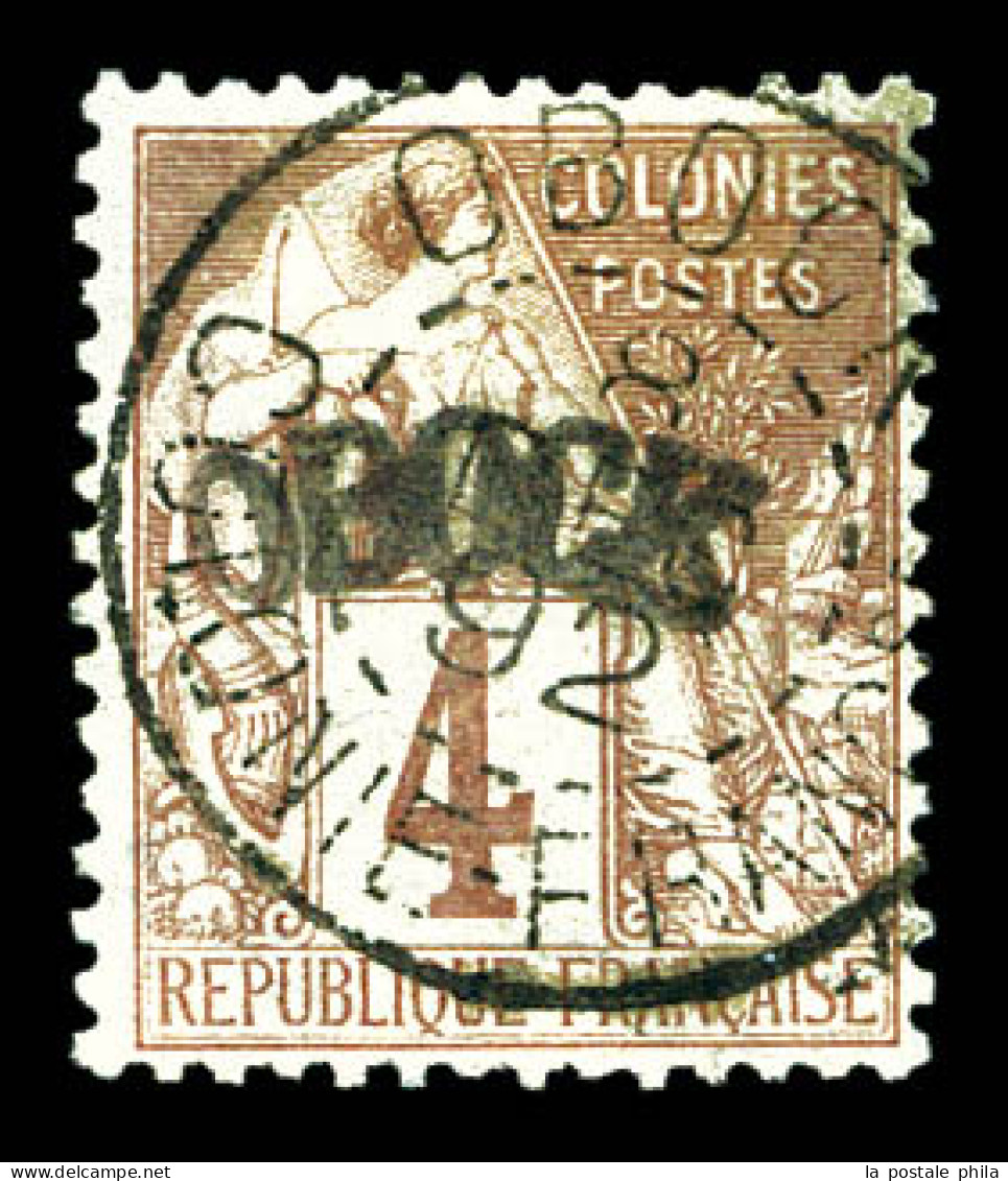 O N°3, 4c Lilas-brun Sur Gris. TTB. R. (signé Calves/certificat)  Qualité: Oblitéré  Cote: 630 Euros - Used Stamps