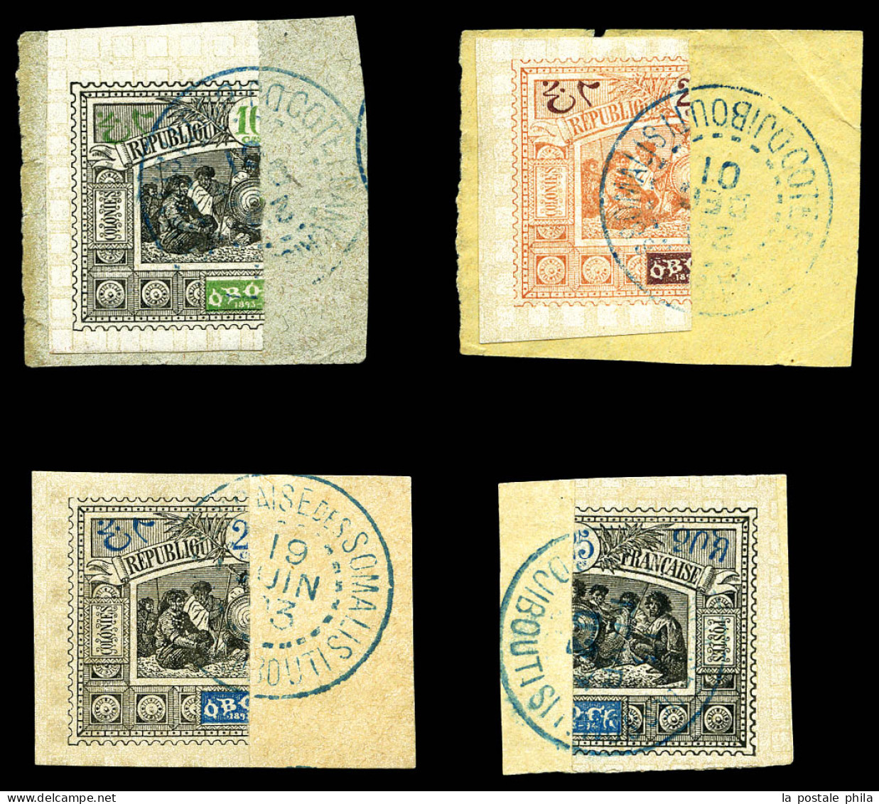 O 1/2 Timbres: 51a, 53a, 54a Et 54b. TB  Qualité: Oblitéré  Cote: 175 Euros - Gebraucht