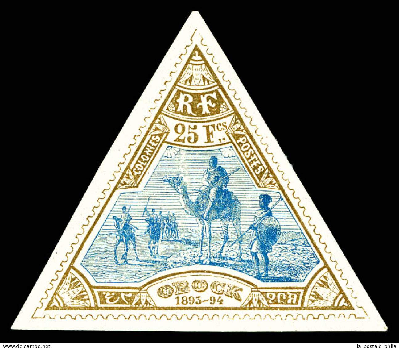 * N°63, 25f Bistre Et Bleu, Belles Marges. TTB (signé Brun/certificat)  Qualité: *  Cote: 1100 Euros - Unused Stamps