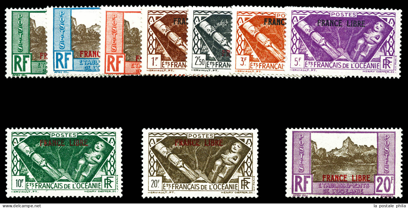 ** N°140/149, Série FRANCE LIBRE DE 1941. SUP  Qualité: **  Cote: 695 Euros - Unused Stamps