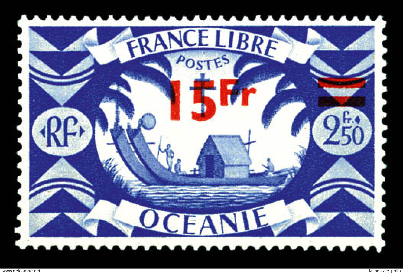 ** N°179, 15f Sur 2f 50: Surcharge Déplacée. TTB  Qualité: ** - Unused Stamps