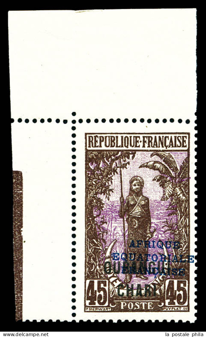 ** N°55, 45c Sépia Et Lilas-rose: Surcharge Très Déplacée Cdf. TTB  Qualité: ** - Unused Stamps