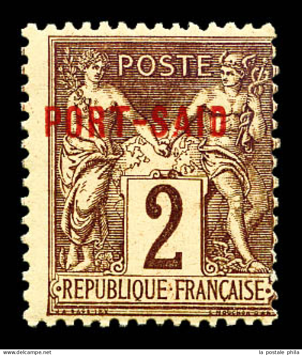 * N°2A, 2c Lilas-brun Sur Paille, TTB  Qualité: *  Cote: 300 Euros - Unused Stamps