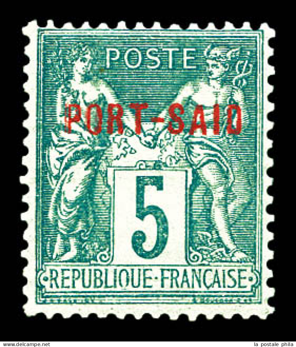 ** N°6A, 5c Vert-jaune. SUP (certificat)  Qualité: **  Cote: 400 Euros - Unused Stamps